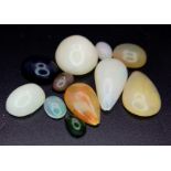 An 11ctw Lot of Ethiopian Opals. 11 stones in a clip-open case.