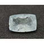 An 8.16ct Madagascan Aquamarine Loose Gemstone. AIG American Gem Lab Certified.