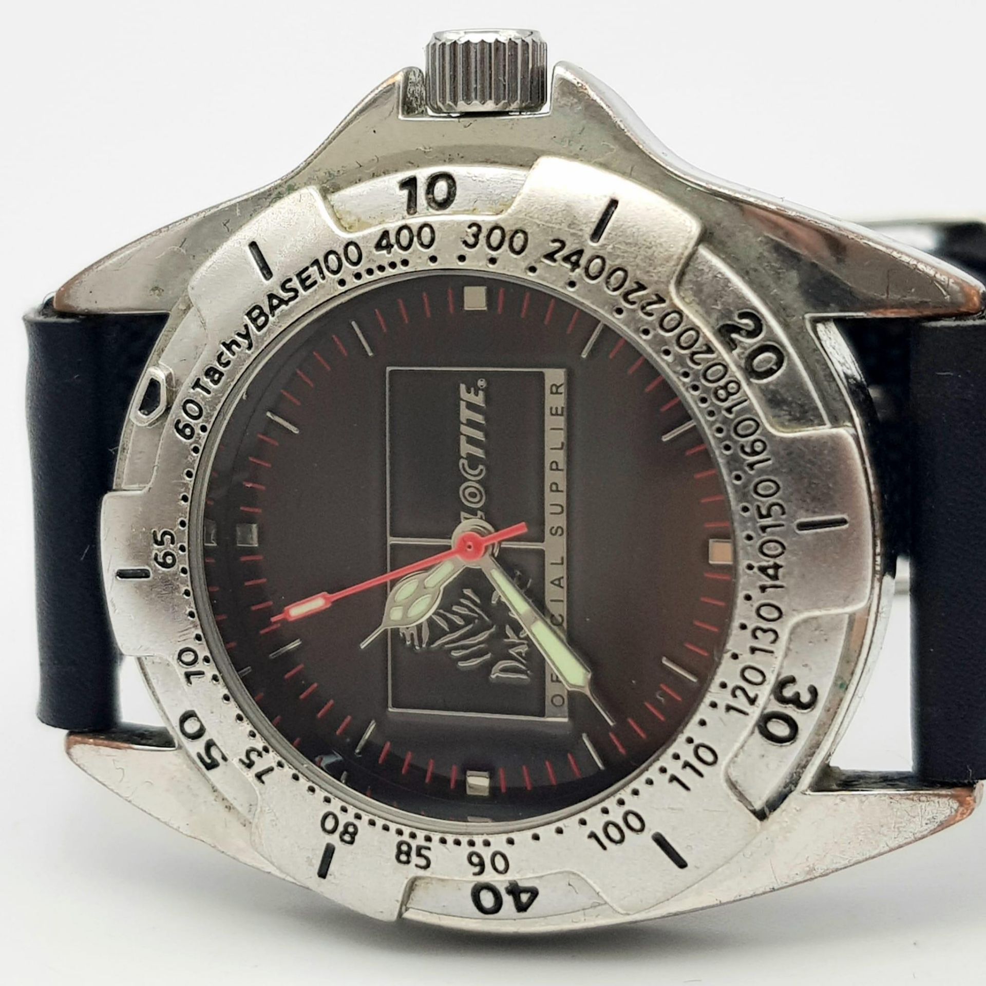 A Black Leatherette 20 Watch Display Box with Six Men’s Used Quartz Watches Comprising; 1) Italian - Bild 8 aus 12