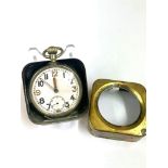 Military style pocket watch & stand ticking