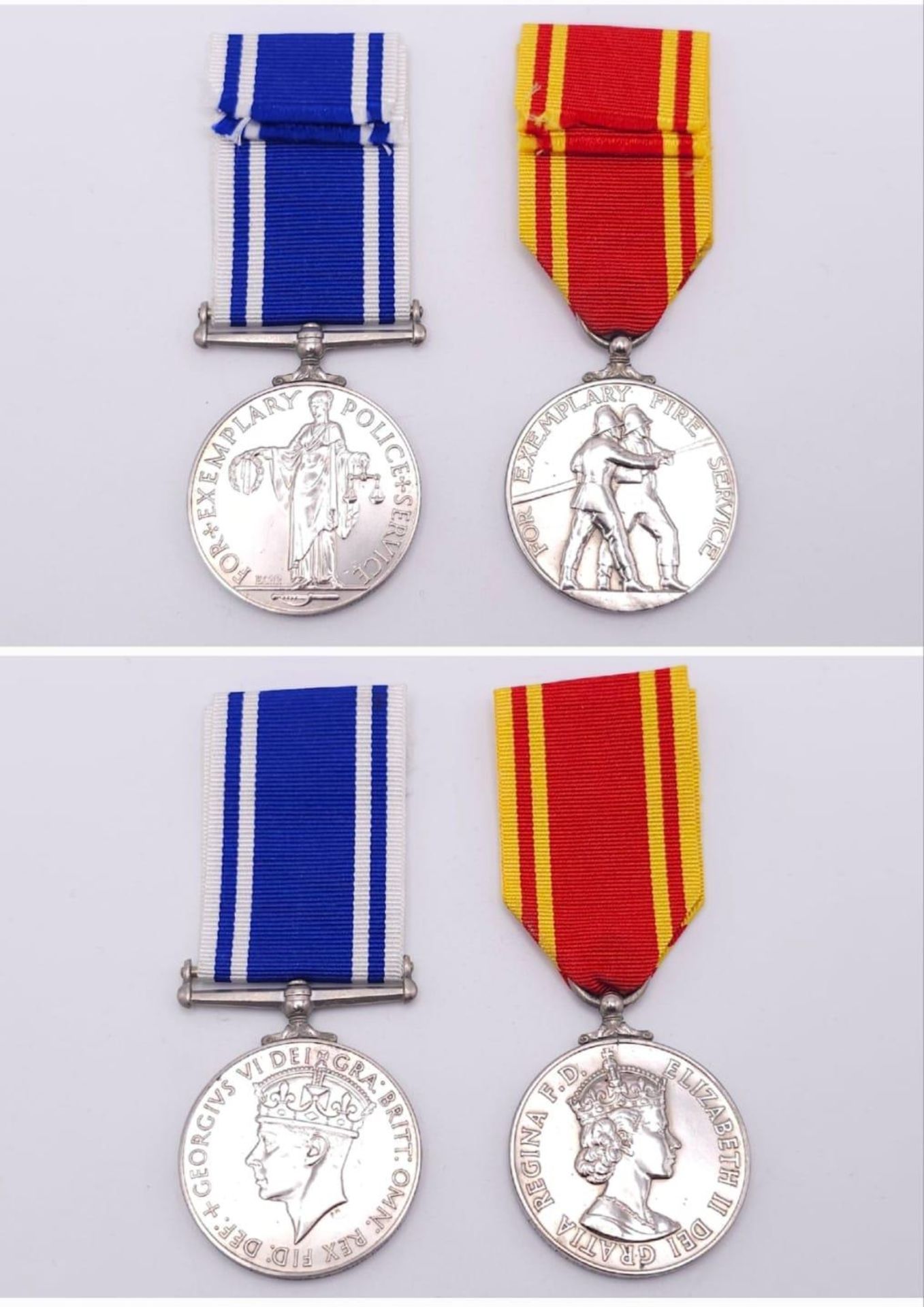 A Police Exemplary Service Medal (GVIR) named to: Const. Thomas Robinson; together with a Fire