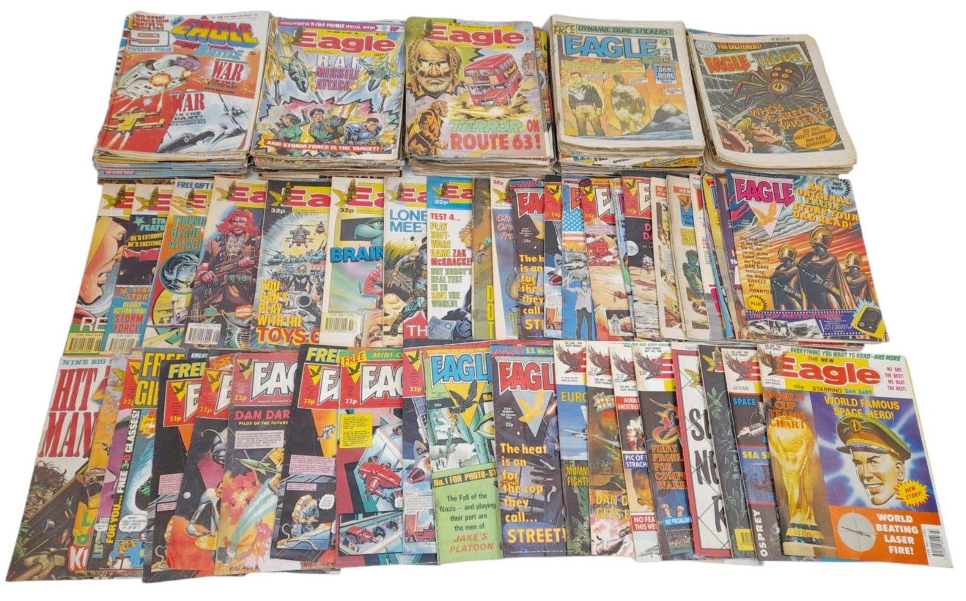 A Collection of Over 100 Vintage Eagle Comics.