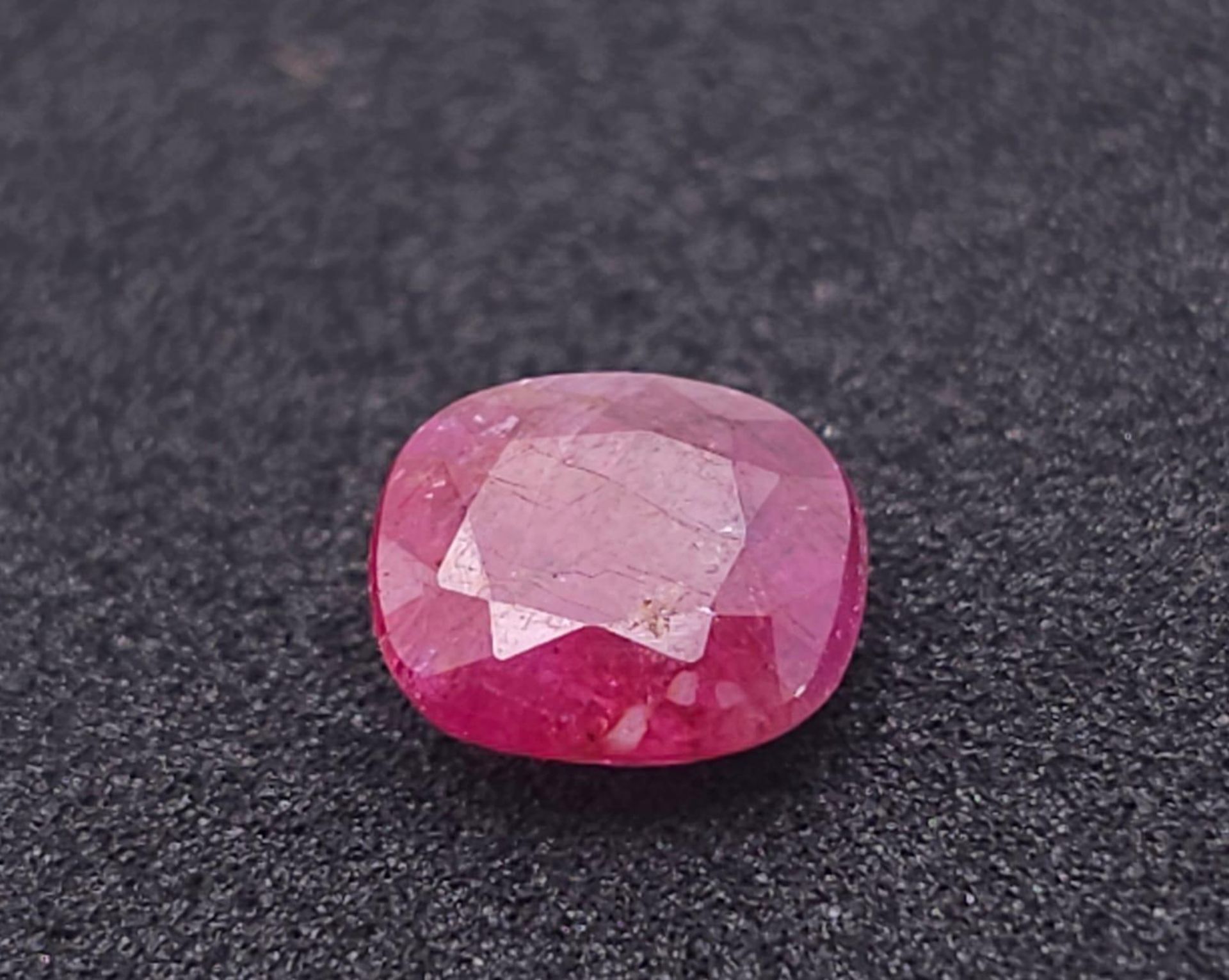 A 1.52ct Burma Untreated Ruby, in the Cushion Shape. Comes with the GFCO Swiss Certificate. ref: