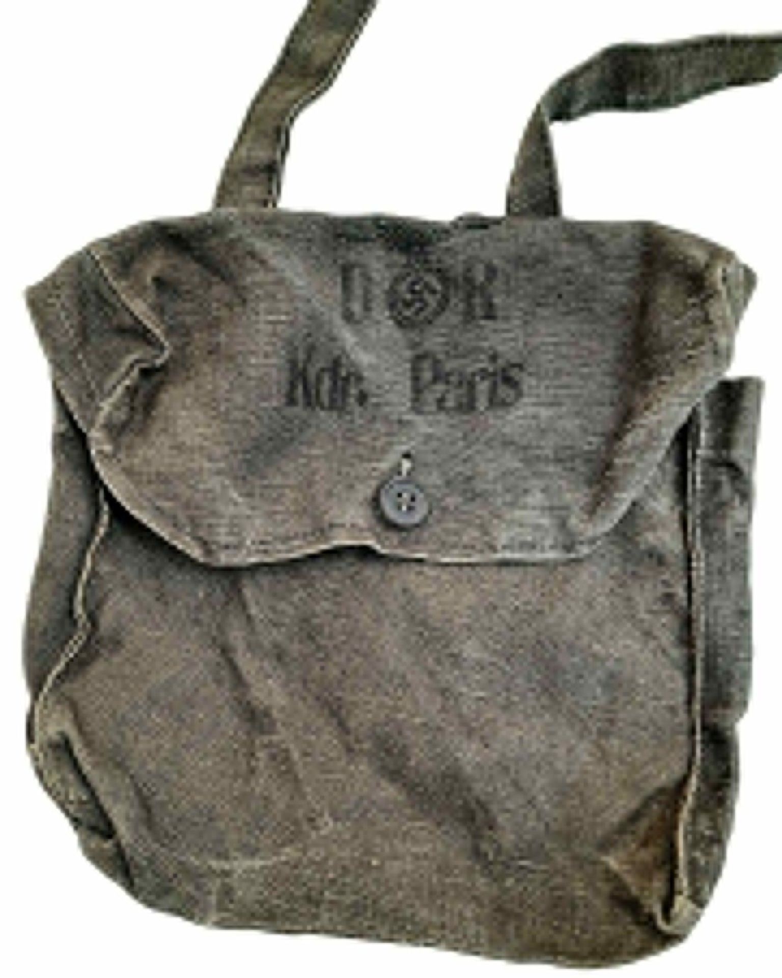 WW2 German Railway Satchel. Kdr. Paris. - Image 3 of 9