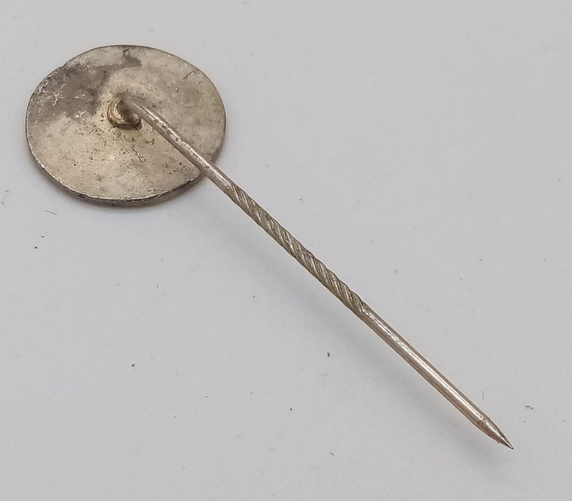 WW2 German Silver-Plated SS Stick Pin in Box. - Image 2 of 4