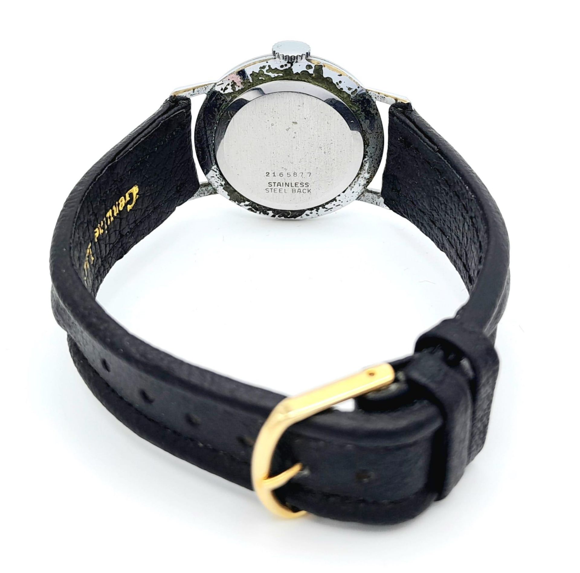 A Vintage Pioneer Mechanical 17 Jewels Gents Watch. Black leather strap. Stainless steel case - - Image 6 of 12