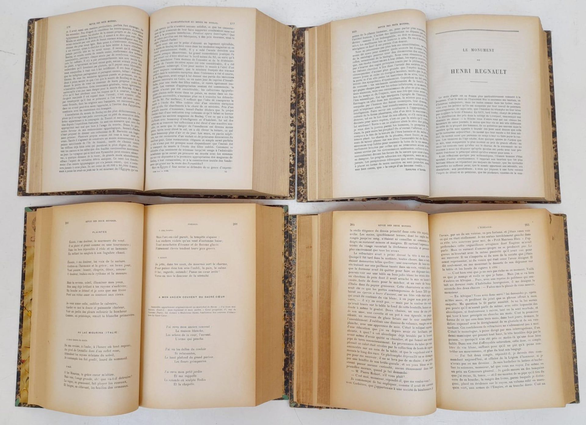 A Set of Four French Antiquarian Books - Revue des Deux Mondes. - Bild 4 aus 5