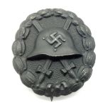 Spanish Civil War Period 1936 Pattern Condor Legion Black (Iron) 3rd Class Wound Badge.