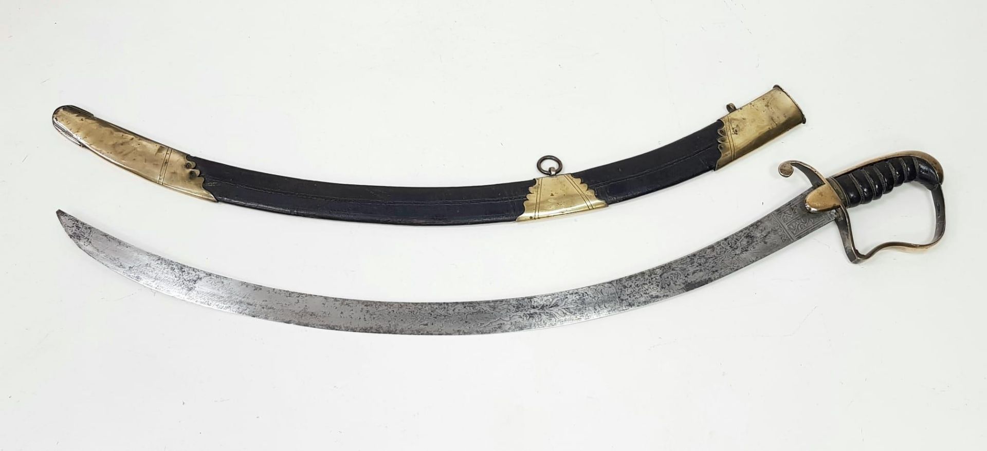 A Rare 1796 Curved OSBOURNE warranted sword. An original sword in very good condition, with hilt