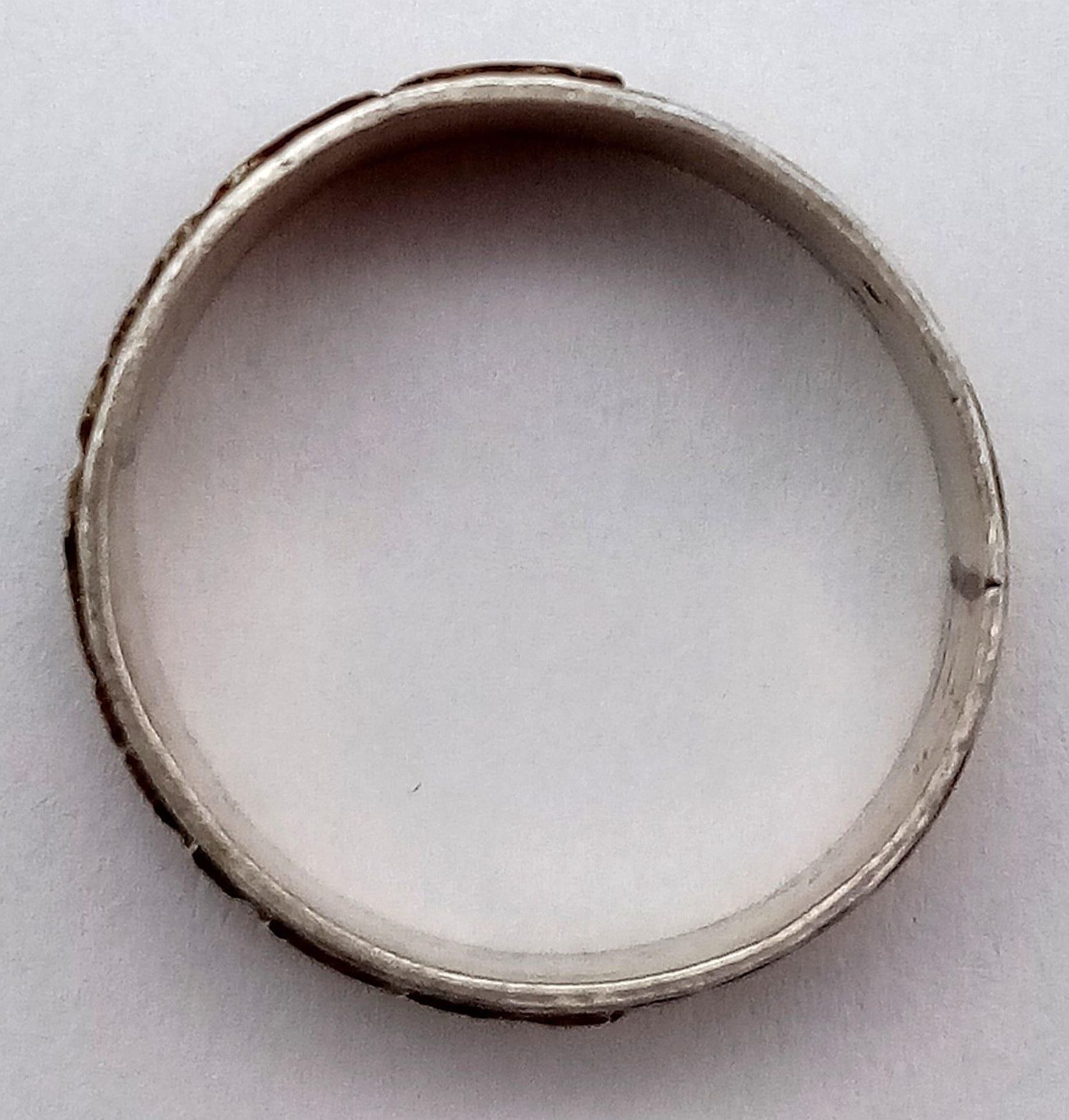 A vintage 925 silver Jewish Hebrew ring. Total weight 2.75G. Size K/L. - Bild 9 aus 14