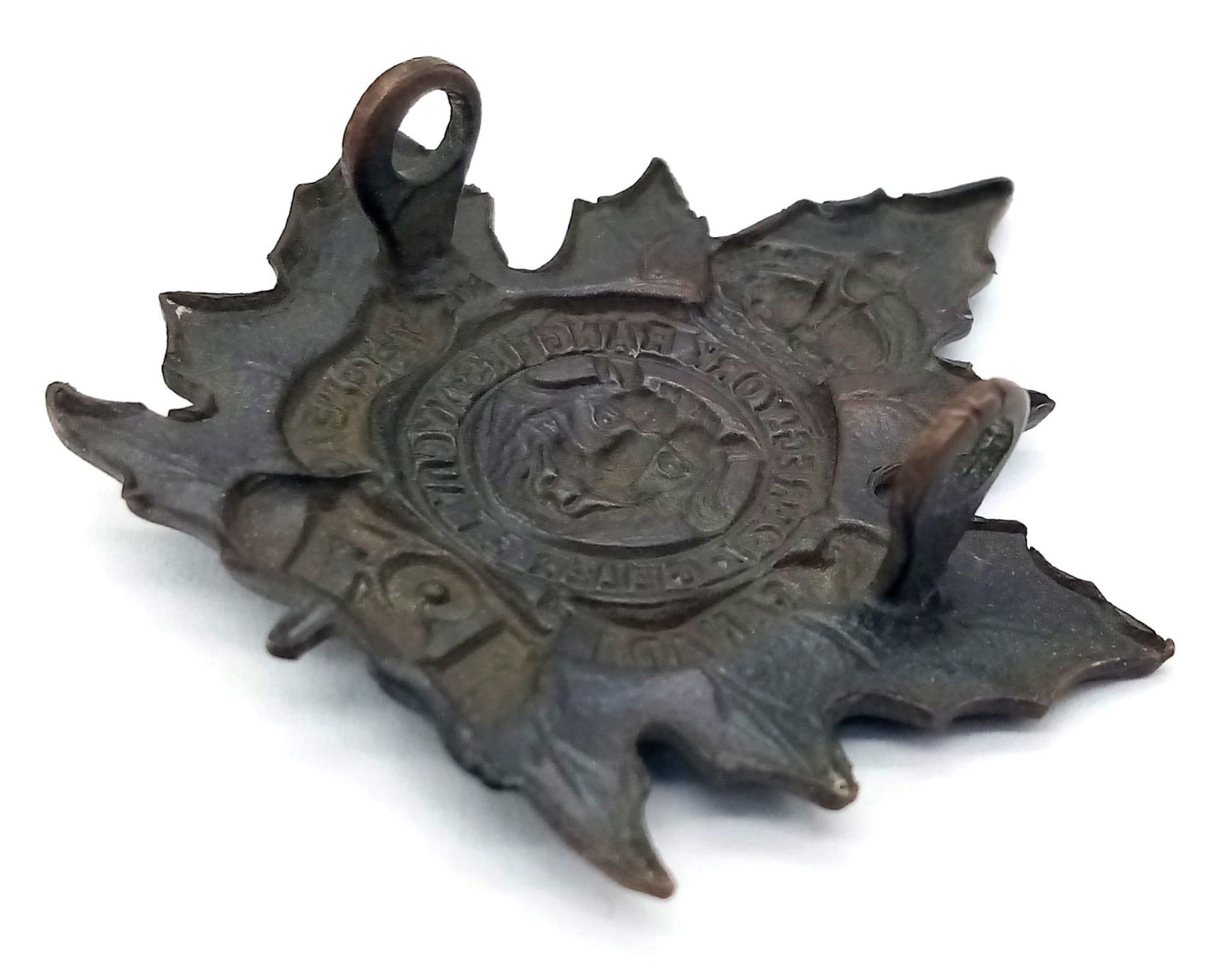 WW1 Canadian Expeditionary Force Cap Badge. 127th (York County) Cap Badge. - Image 2 of 2