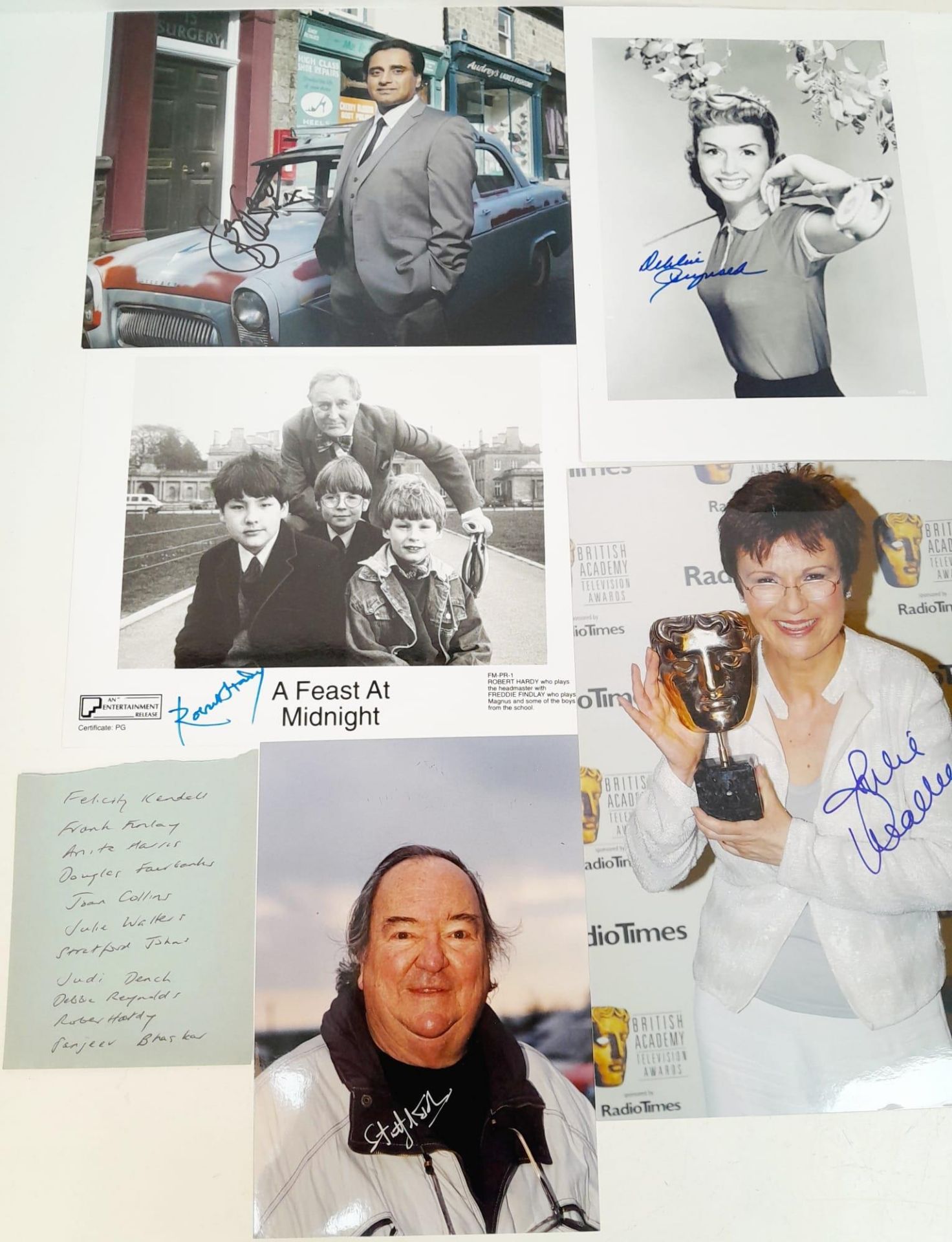 Eleven Autographs on Pictures From Film and TV Stars. Includes: Felicity Kendall, Judi Dench and - Bild 2 aus 5