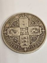 1883 SILVER GOTHIC FLORIN. Very fine/extra fine condition.