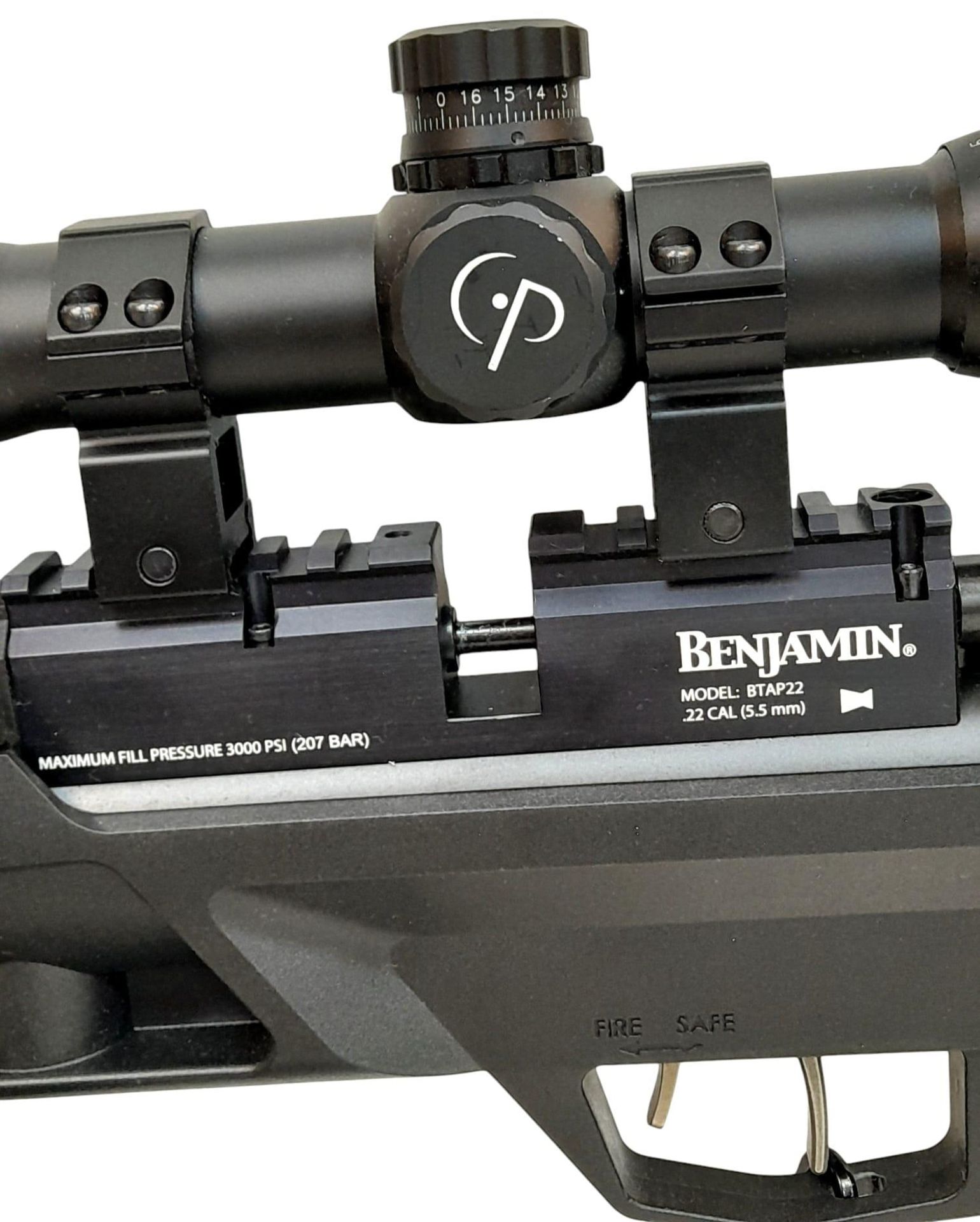 A Benjamin Armada .22 Pre-Charged Air Rifle. This is a Full Power Legal UK Limit Rifle for Hunting - Image 3 of 6