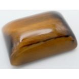 A 29.70ct Natural Tiger Eye Gemstone, in the Square Cabochon shape. Comes with the GLI