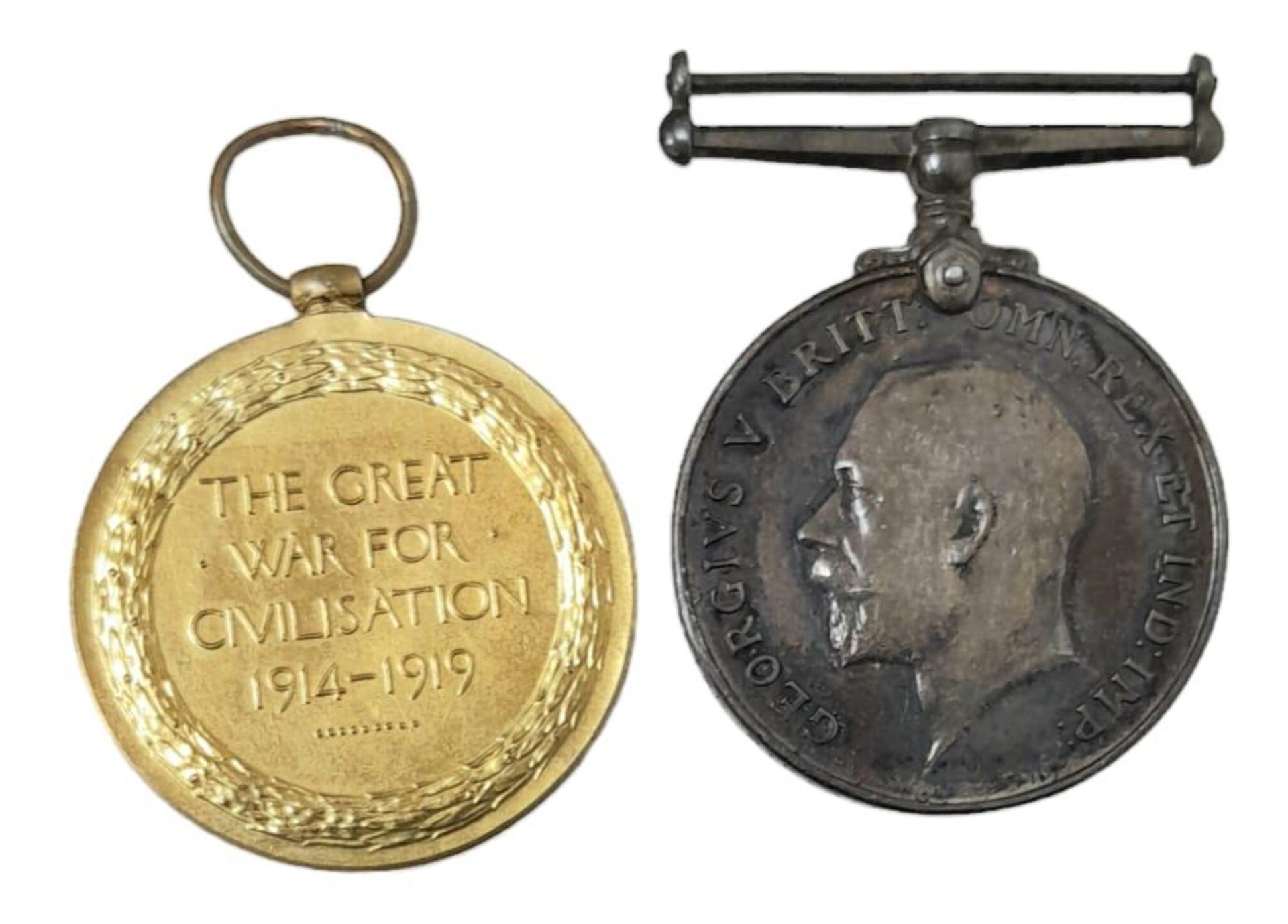 A British War Medal and Victory Medal pair, together with Memorial Plaque, to a Battle of Cambrai - Bild 16 aus 21