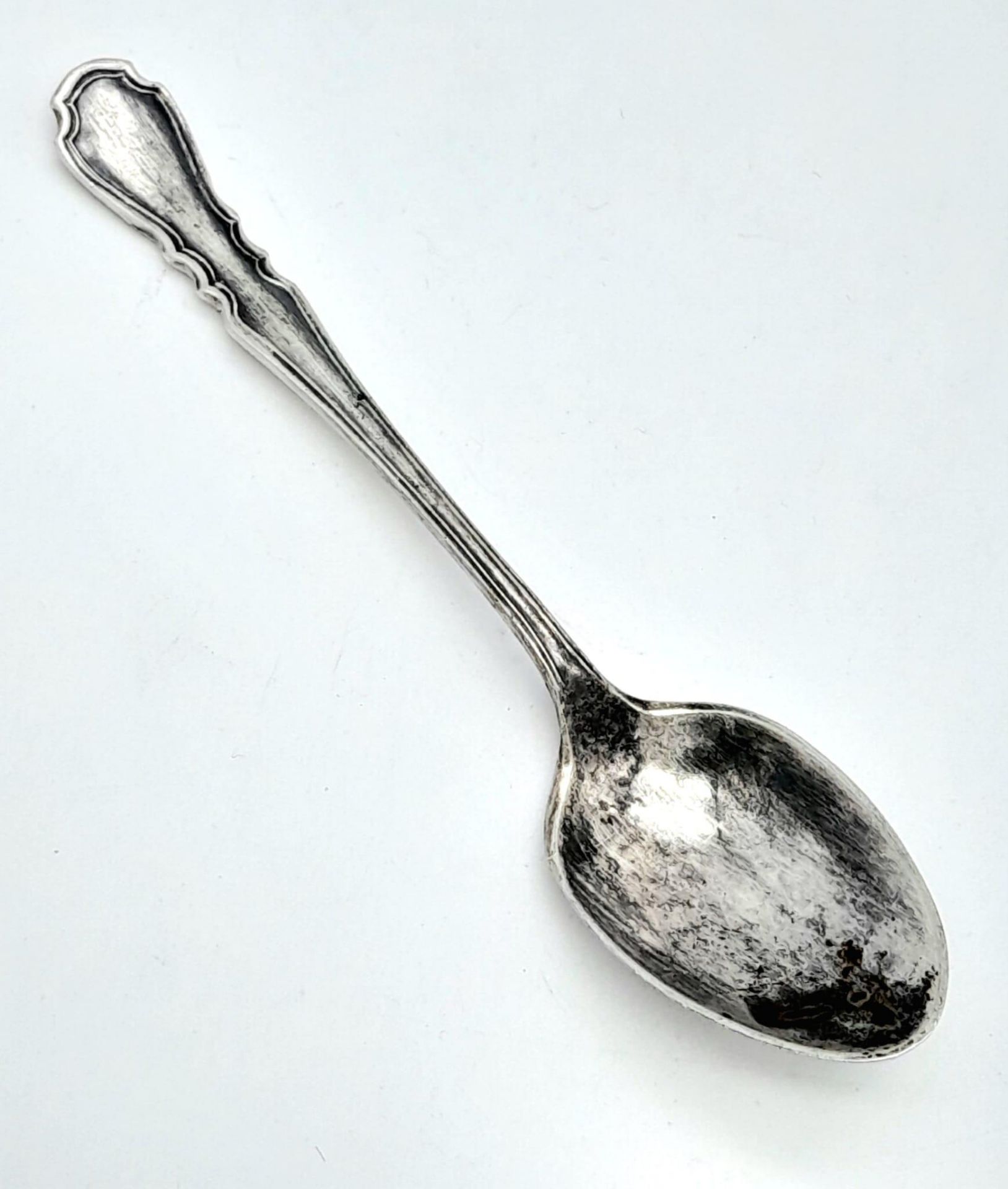 An antique sterling silver teaspoon with full Sheffield hallmarks, 1919. Total weight 14.6G. Total - Bild 4 aus 10