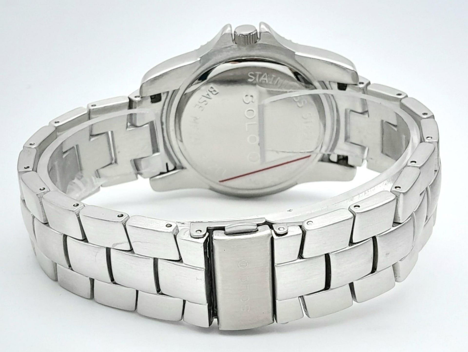 A Men’s Stainless Steel Date Watch by Solo. 42mm Case. New Battery Fitted April 2024. Comes with its - Image 6 of 15