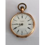 Ladies vintage 14 Karat PAUL DE BEAUX POCKET WATCH. Exquisite timepiece with beautiful chased