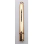 9K YELLOW GOLD PENCIL HOLDER WITH PENCIL, WEIGHT 5.7G
