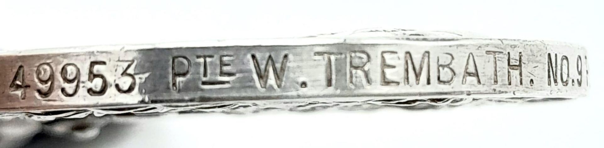 WW1 British Military Medal & Pocket Watch. Awarded to: 49953 Pte Trembath No 9 Field Ambulance Royal - Bild 9 aus 9