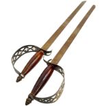 A Pair of Decorative Repro Dress Swords. 75cm