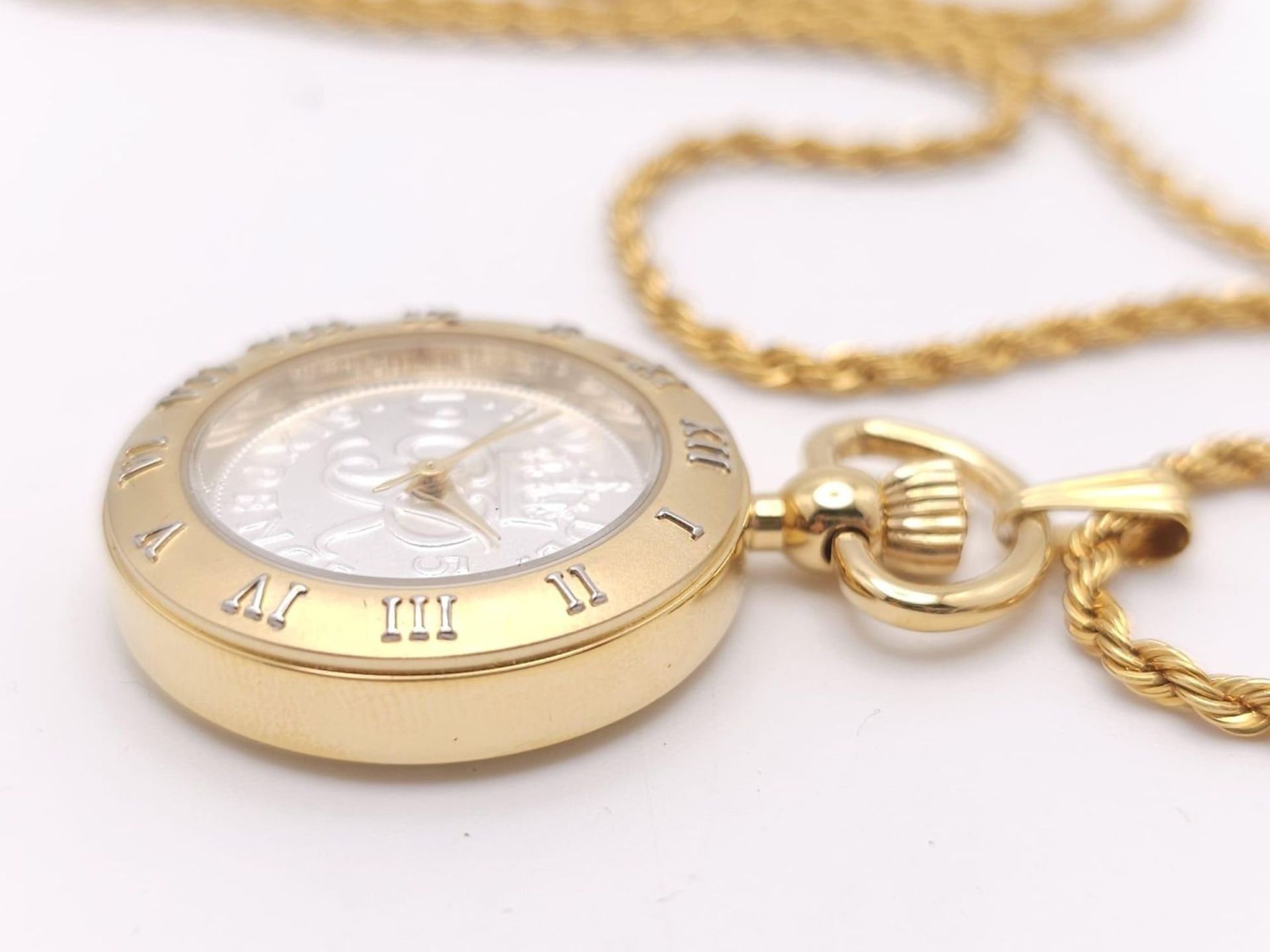A BRAND NEW "COINWATCH" WITH 2 YEAR GUARANTEE . A PENDANT WATCH WITH A GENUINE COIN AS THE DIAL , - Bild 9 aus 18