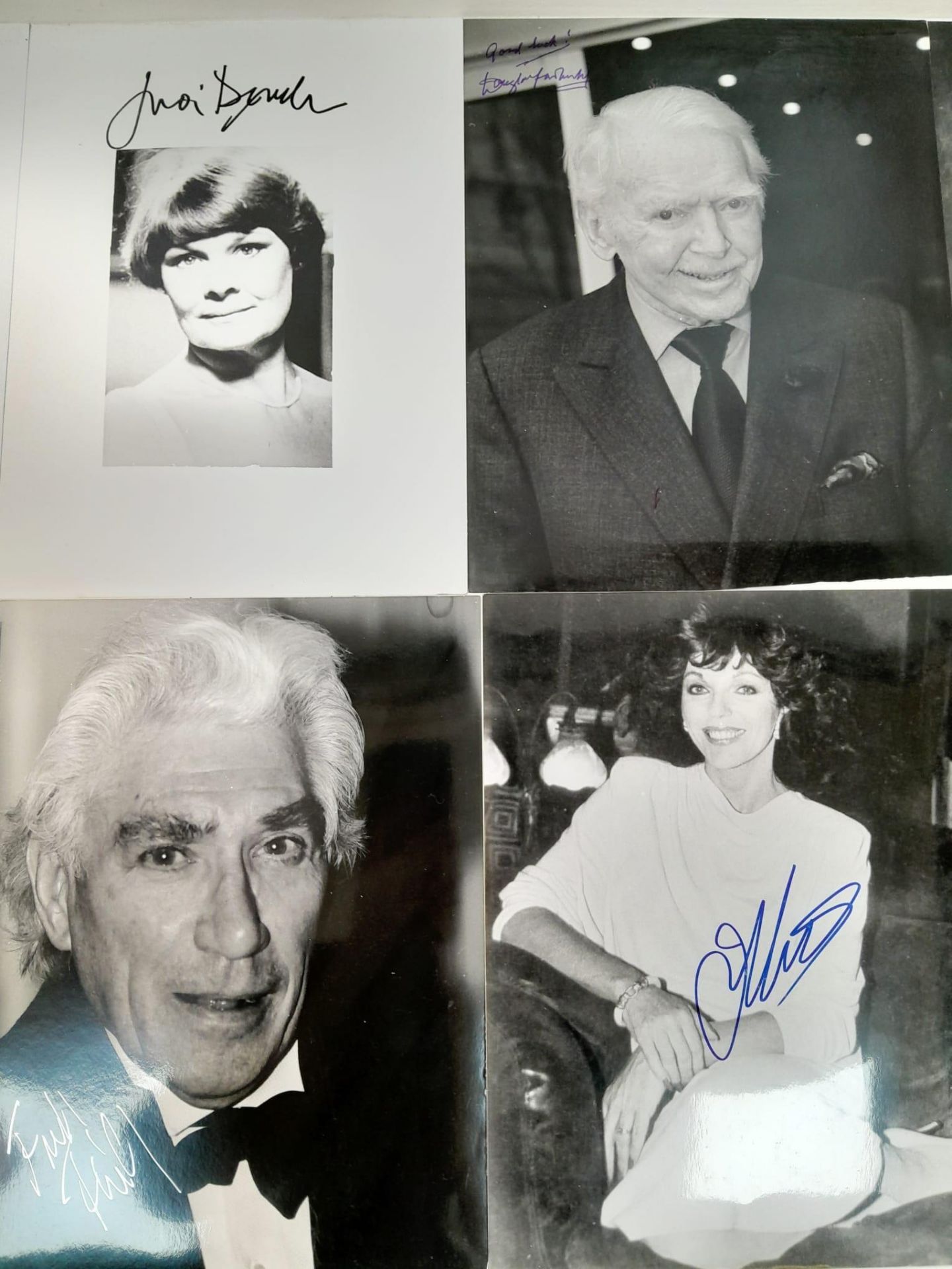 Eleven Autographs on Pictures From Film and TV Stars. Includes: Felicity Kendall, Judi Dench and - Bild 3 aus 5