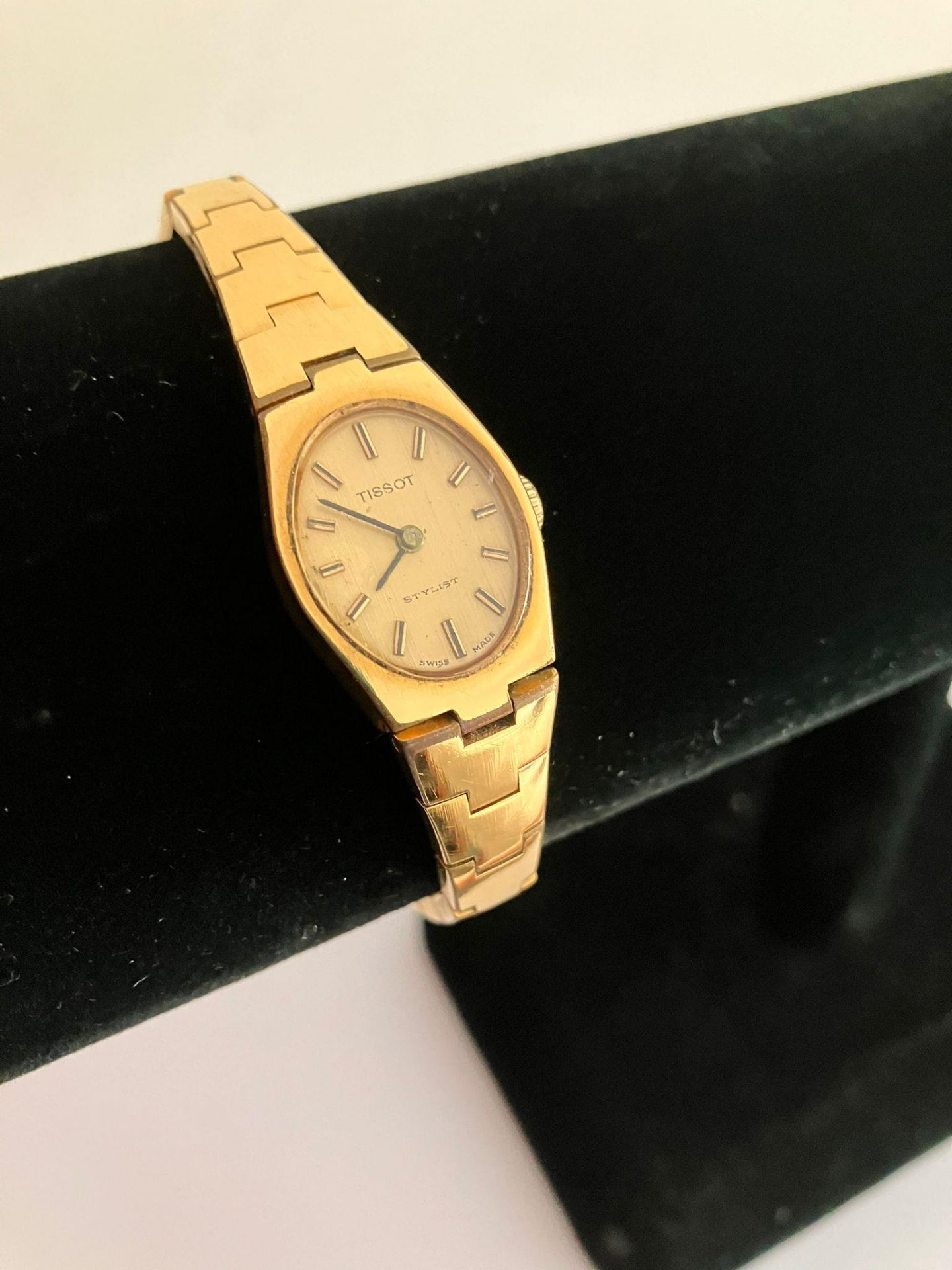 Ladies vintage TISSOT BRACELET WATCH. Gold Plated ( 10 microns ).Manual winding. Full working order. - Bild 3 aus 3