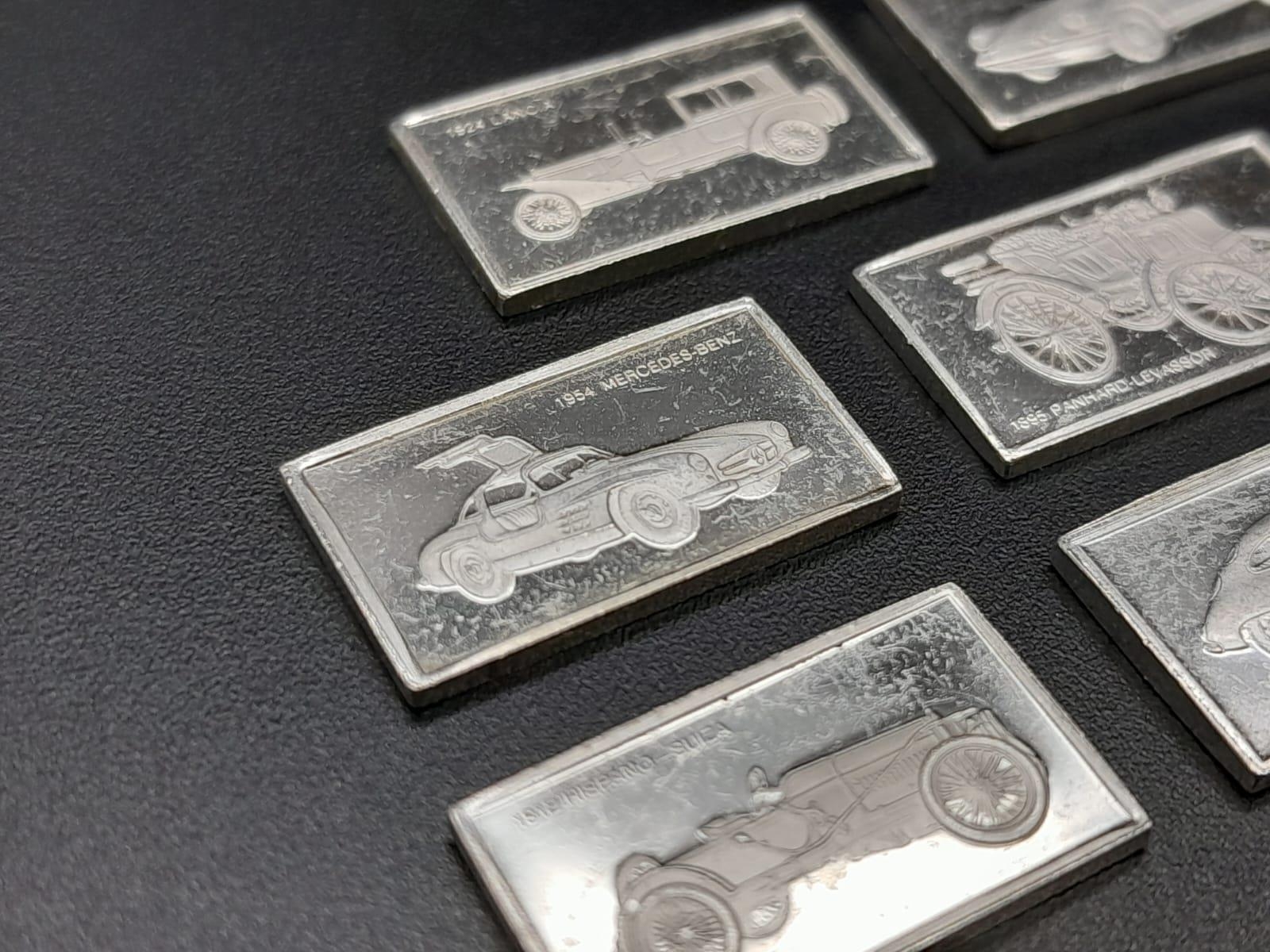 A Selection of 8 Sterling Silver European Car Manufacturer Plaques - Citreon, Mayback, Hispano- - Image 4 of 26