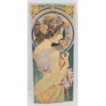 A Vintage 1999 Dated Art Nouveau Design Plaster Relief Wall Plaque 28 x 12cm. Excellent Condition.