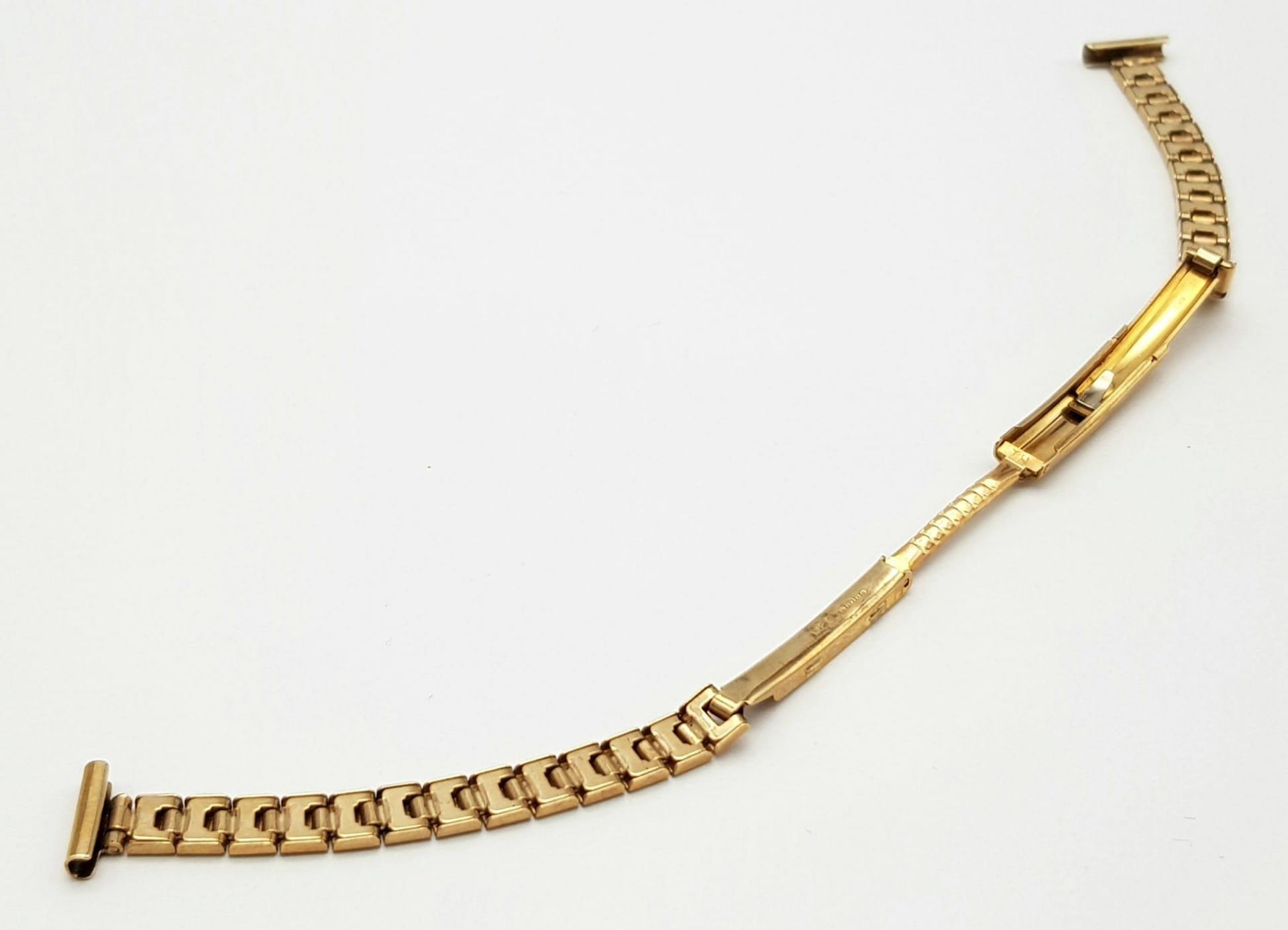A BRAND NEW LADIES 9K GOLD WATCH STRAP WITH REMOVABLE LINKS FOR SIZE ADJUSTMENT . 9gms - Bild 3 aus 6