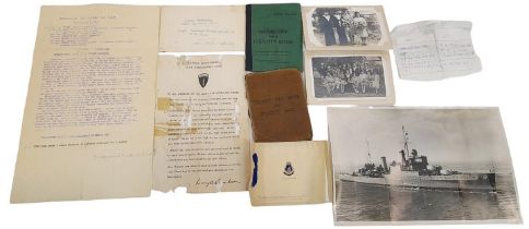 A Parcel of Naval Ephemera Comprising; A WW1 Sailors Pay & Identity Book for Richard Harding Dated