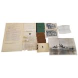 A Parcel of Naval Ephemera Comprising; A WW1 Sailors Pay & Identity Book for Richard Harding Dated