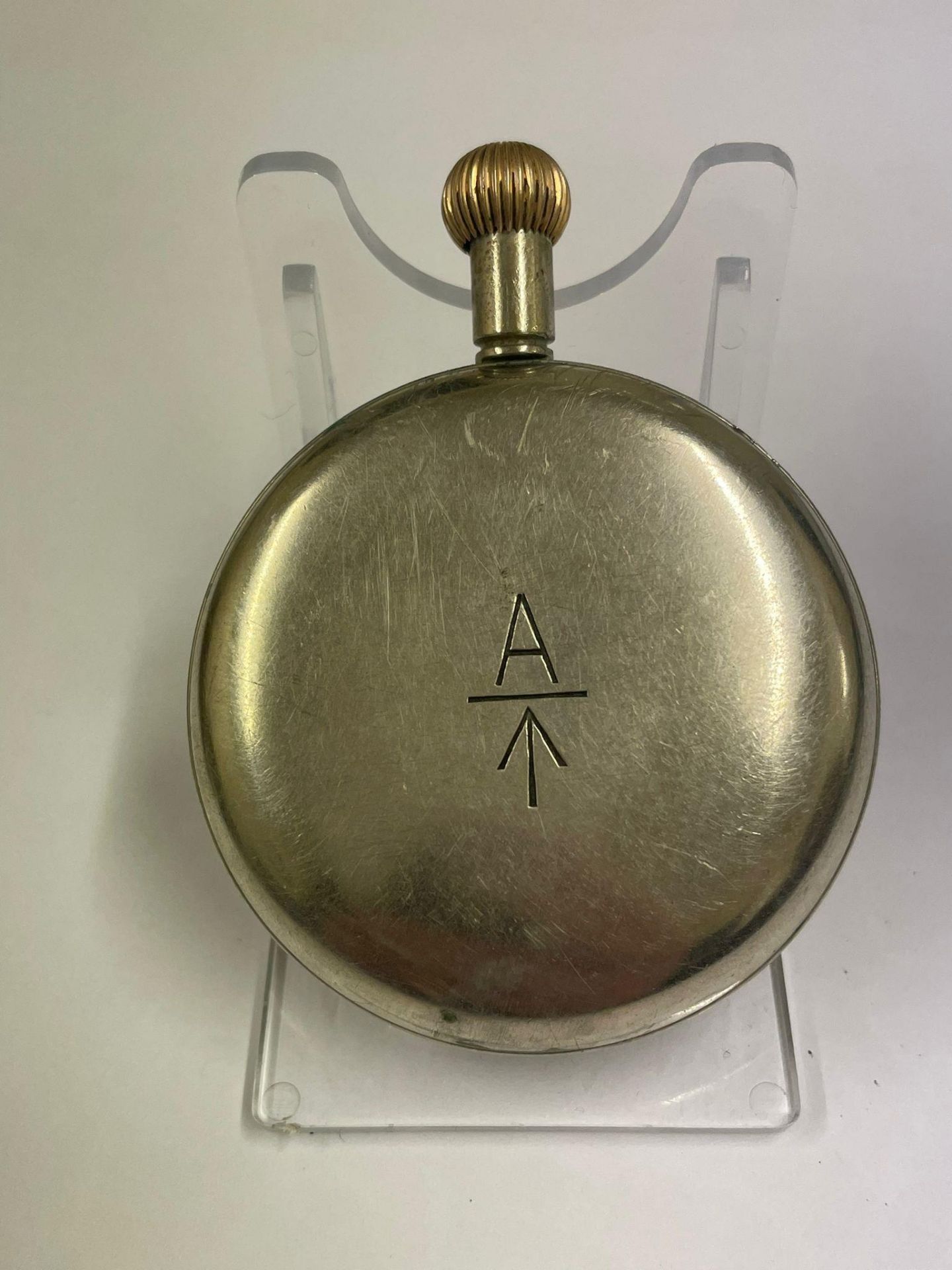 WW1 mark V cockpit pocket watch by Doxa , original Bowless long stem . Working . Signs of - Image 3 of 3