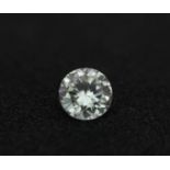 A ROUND BRILLIANT CUT DIAMOND . 30cts S12 COLOUR H