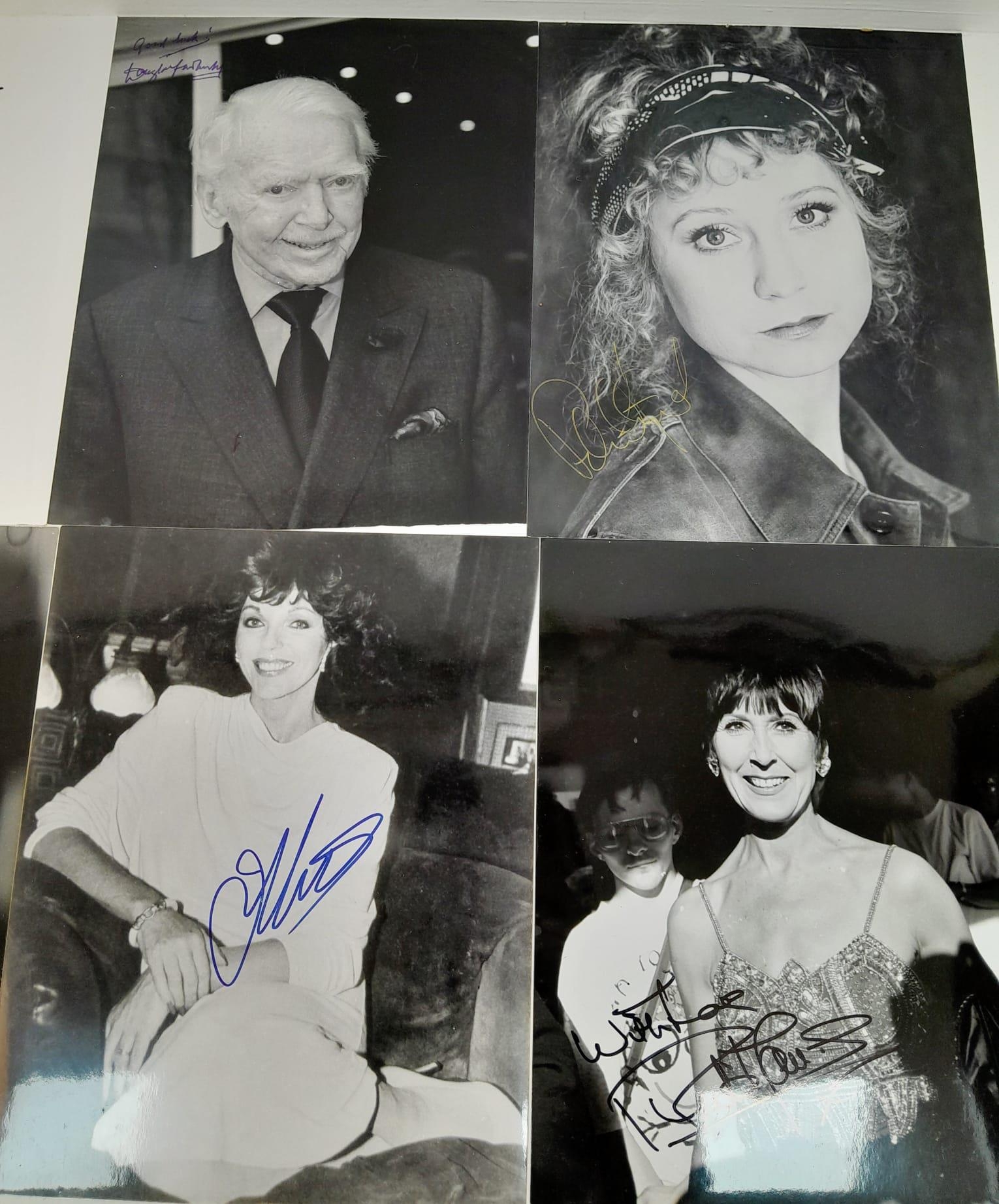 Eleven Autographs on Pictures From Film and TV Stars. Includes: Felicity Kendall, Judi Dench and - Image 4 of 5