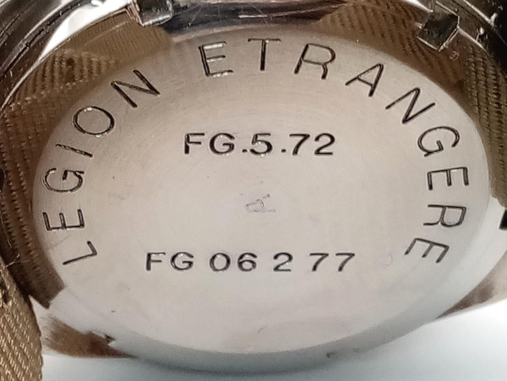 A GALLET-LEGION ETRANGERE gents watch, case 39 mm, black dial with two sub-dials, calibrated - Bild 8 aus 10