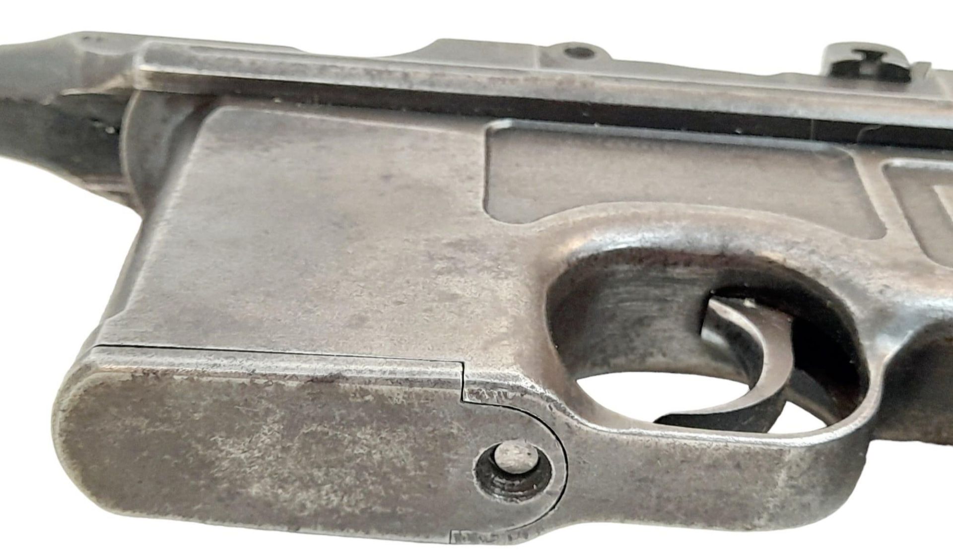 An Antique Deactivated 1916 German 'Broomhandle' Mauser Pistol. In total original condition, with - Image 8 of 9