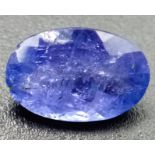 A 1.60ct Translucent Faceted Natural Tanzanite. Comes with the GGI Certificate. ref: ZK 030