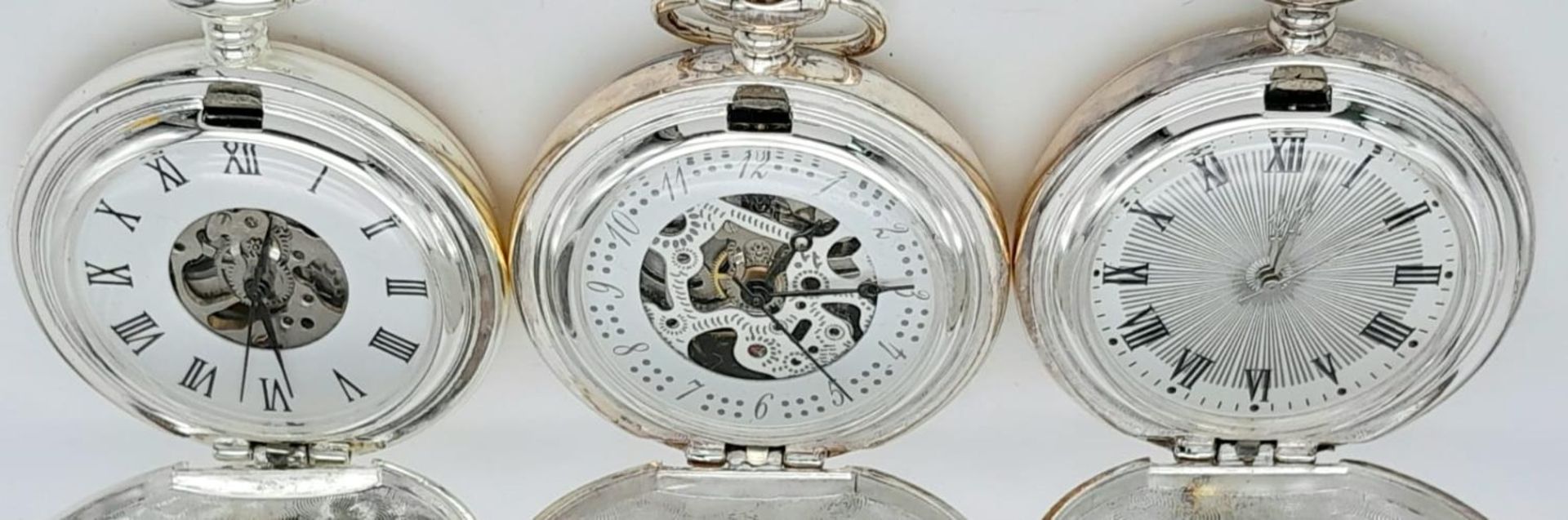 A Parcel of Three ‘Eddie Stobart Transport’ Manual Wind Silver Plated Pocket Watches. Names Include; - Bild 2 aus 10