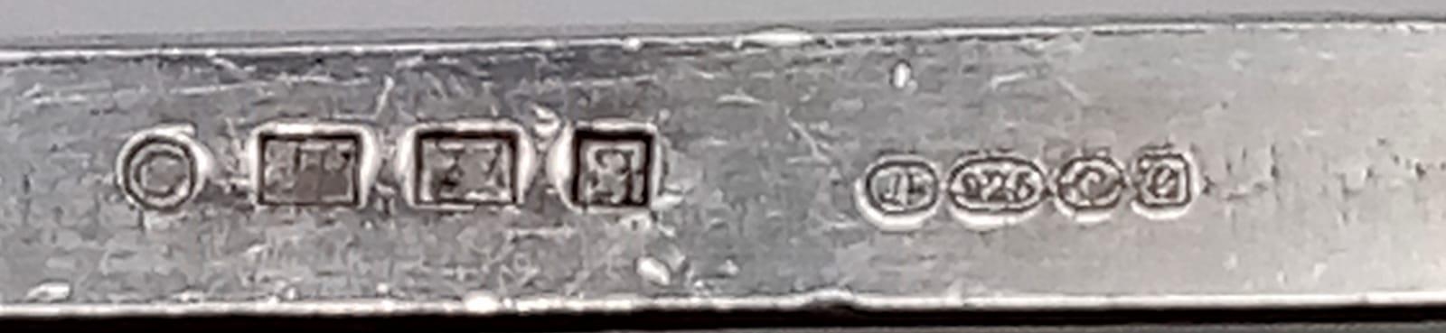 A fabulous 925 silver St Valentine's Day 1977 rectangular bar (3.8 X 4.1cm) pendant on silver - Image 8 of 10