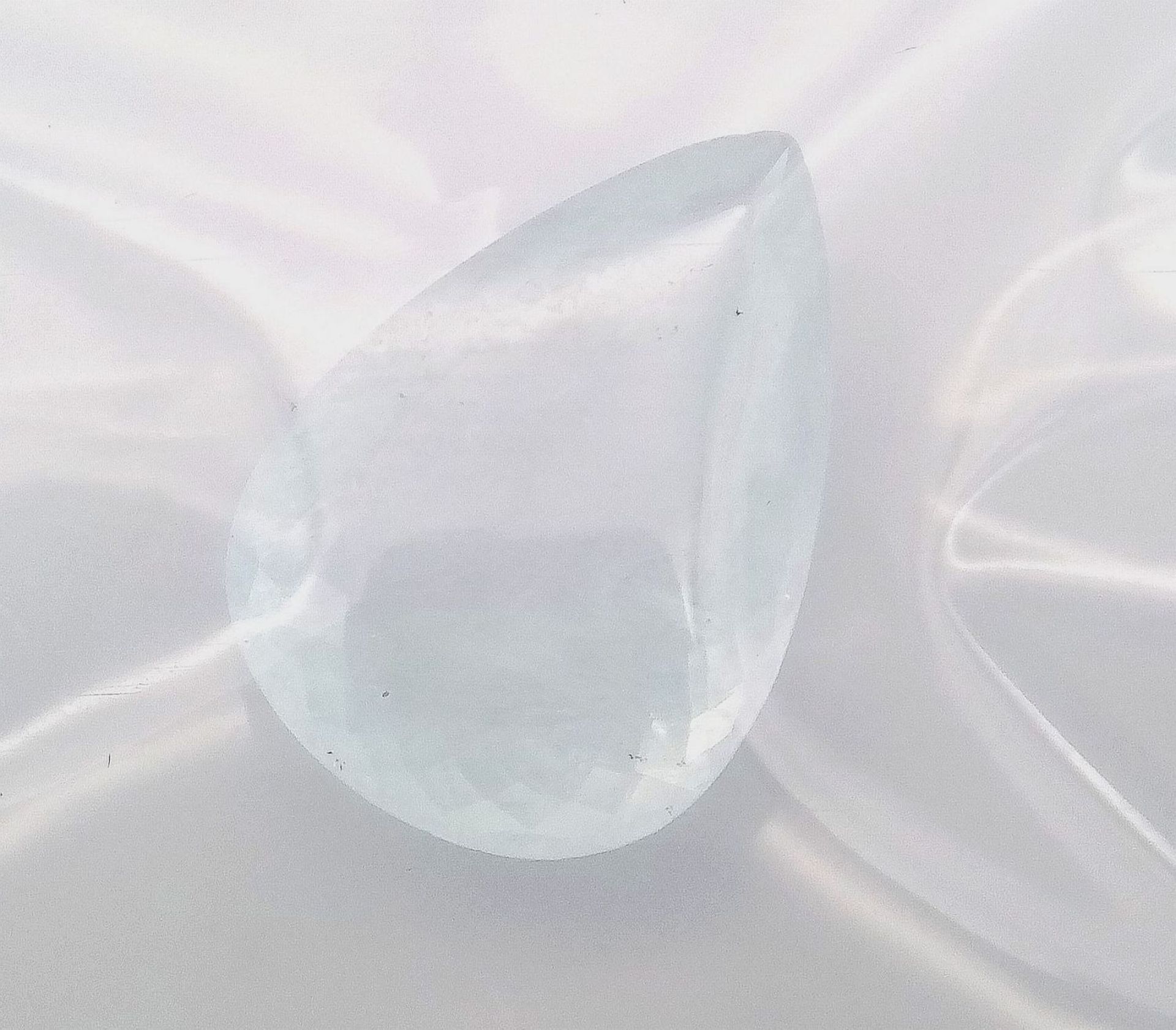 A 43.26ct Large Impressive Size Brazilian Natural Aquamarine, Pear Faceted. Comes with the AIG Milan