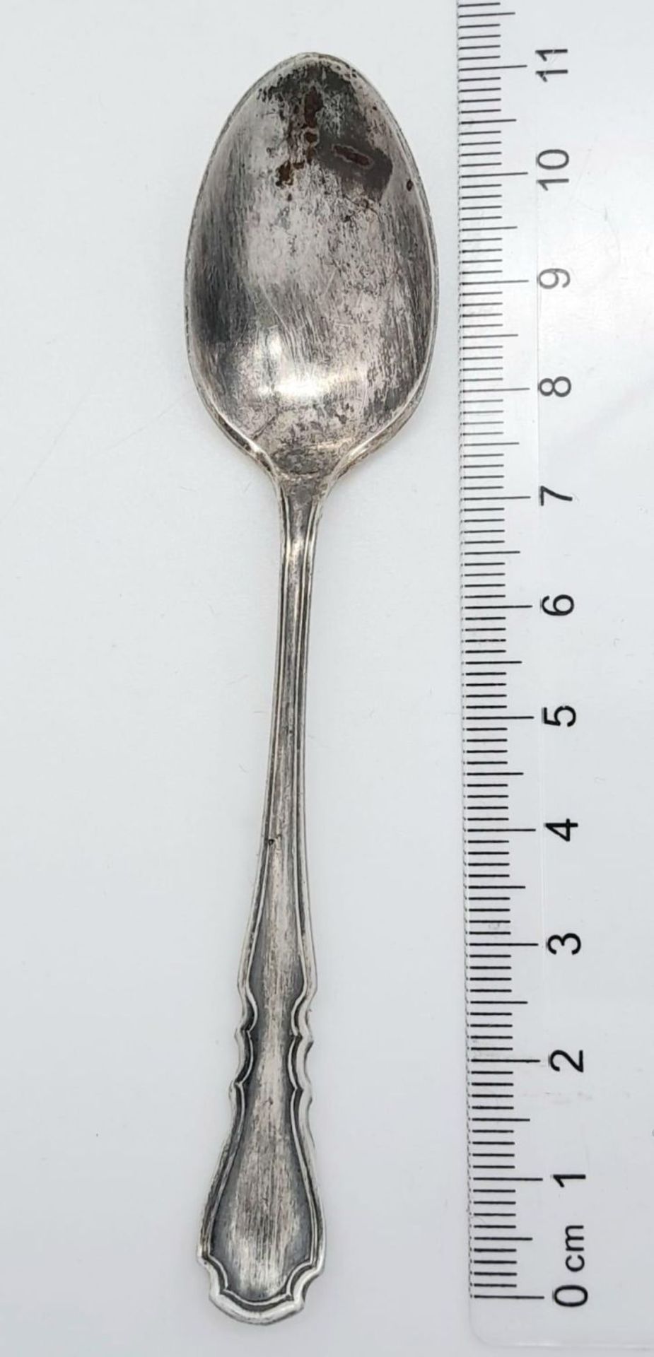 An antique sterling silver teaspoon with full Sheffield hallmarks, 1919. Total weight 14.6G. Total - Bild 9 aus 10