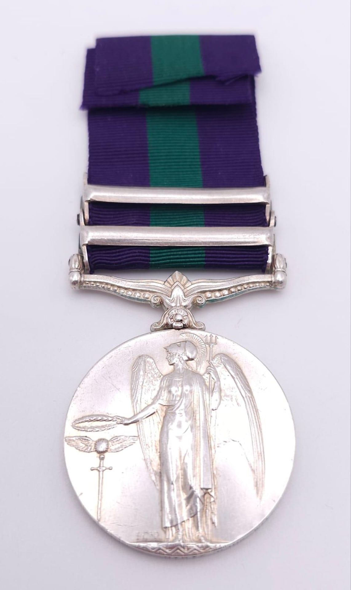 General Service Medal 1918 with two clasps: ‘S. Persia’ and ‘Iraq’, named to: 4919 Naik Sher Zaman 3 - Bild 3 aus 6