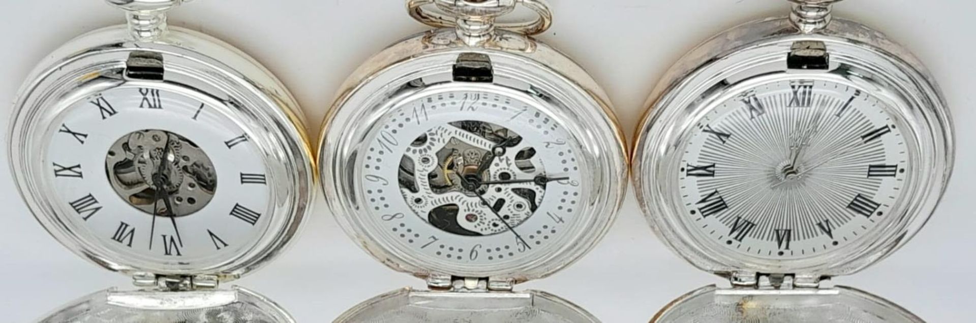 A Parcel of Three ‘Eddie Stobart Transport’ Manual Wind Silver Plated Pocket Watches. Names Include; - Bild 5 aus 10