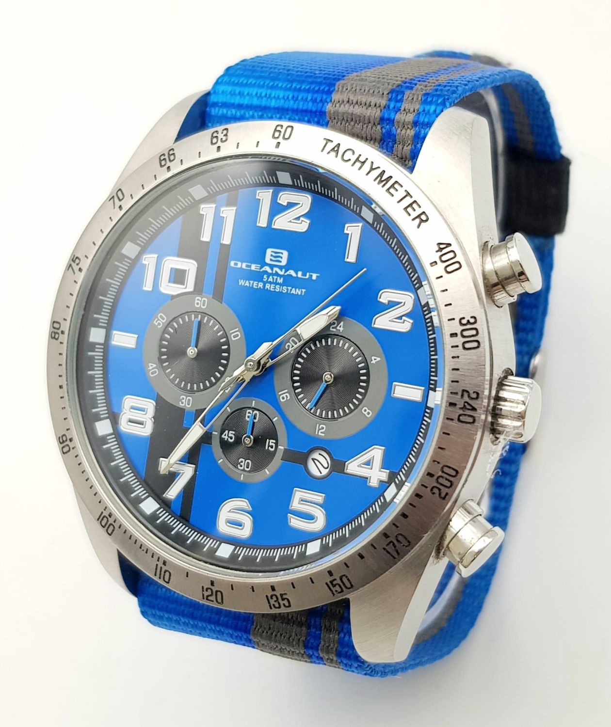 A Men’s Oceanaut ‘Milano’ Quartz Stainless Steel Chronograph Watch Model OC3522. 50mm Including - Image 3 of 10