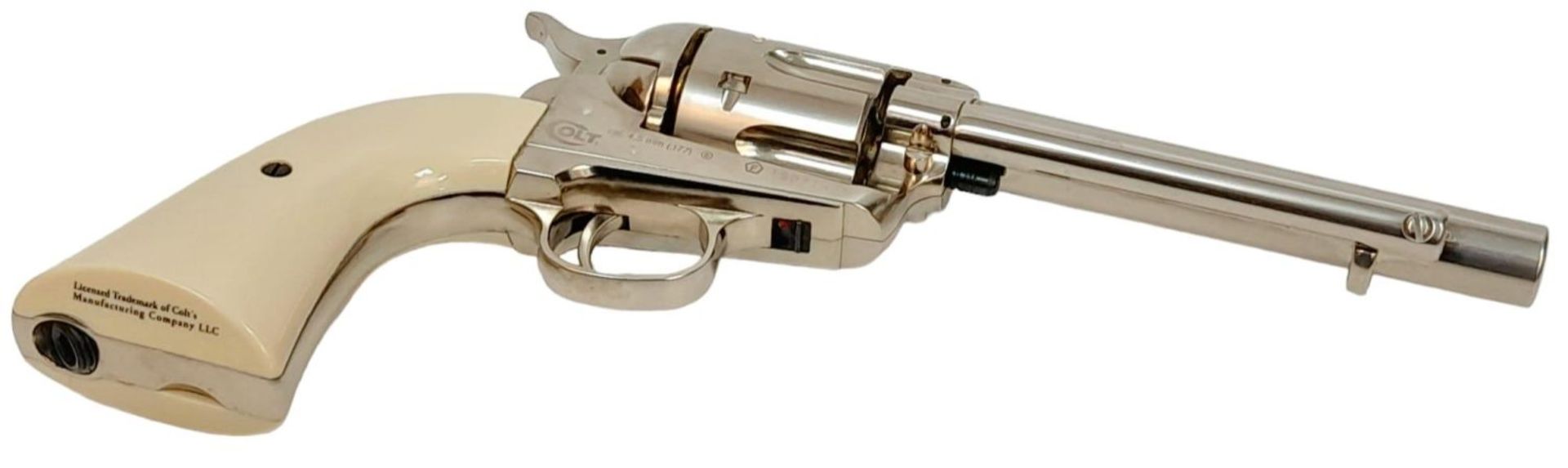 A Colt SAA.45 CO2 .177 Revolver. Complete with Box and Manual. Shoots .177 Metal BB’s. UK MAINLAND - Image 7 of 12