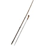 A Bamboo Swagger/Walking Sword Stick. 76cm Long in Good Condition.