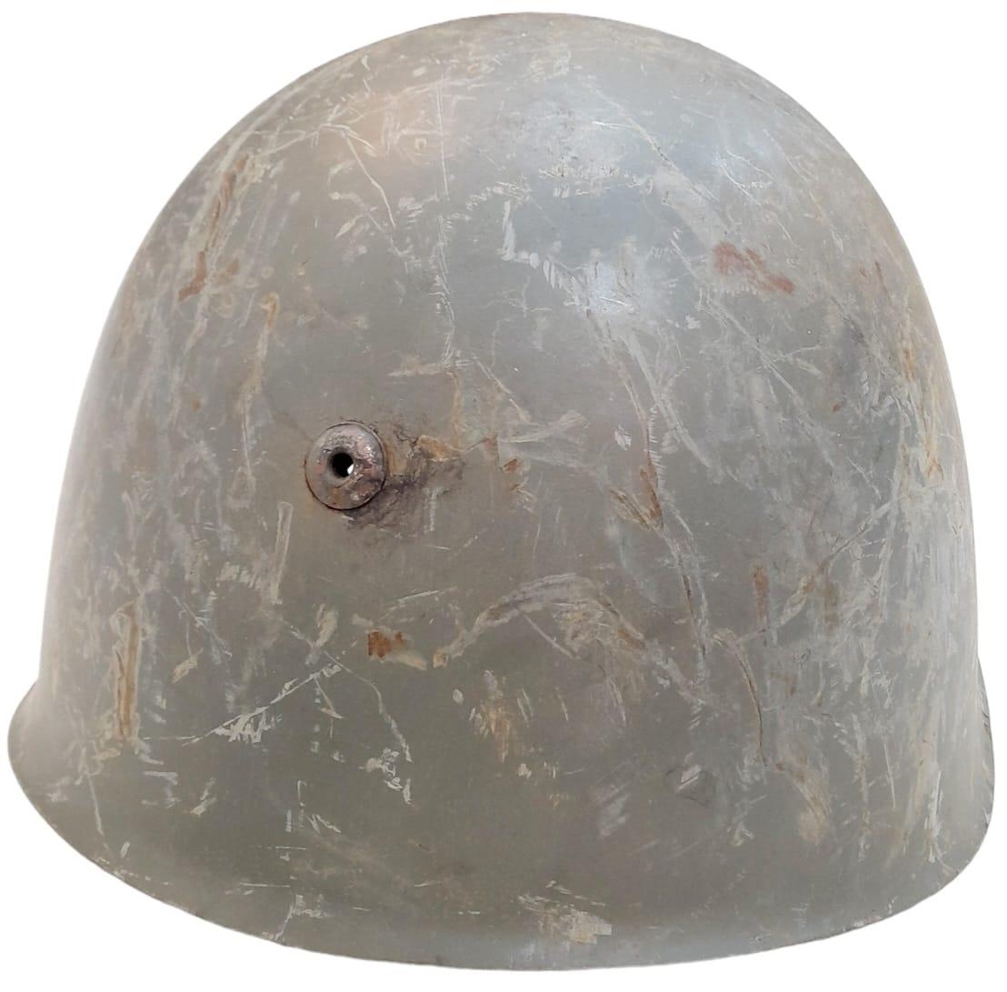 WW2 Italian Marines M33 Helmet with liner. And chin strap - Image 3 of 5